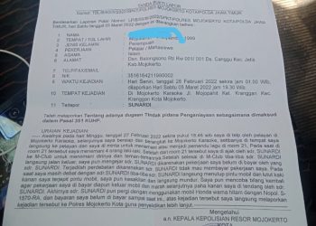 Merasa Teraniaya Oleh Oknum Kades, Warga Mojokerto Lapor Polisi