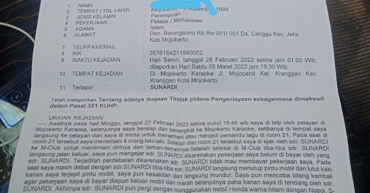 Merasa Teraniaya Oleh Oknum Kades, Warga Mojokerto Lapor Polisi