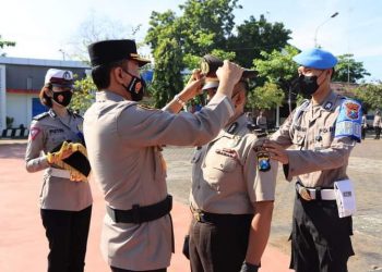 Anggota Polres Tuban Ini Dapat Kenaikan Pangkat Pengabdian, 37 Tahun Dinas Tanpa Cacat