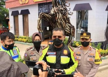 Dirlantas Polda Jatim Cek Pos Pelayanan Mudik Lebaran 2022 di Tuban
