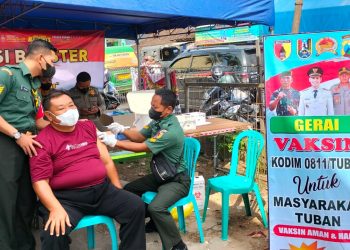 Kodim 0811 Tuban Sediakan Gerai Vaksin di Bulan Ramadhan