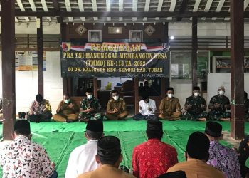 Kodim 0811 Tuban Telah Mulai Pra TMMD Ke – 113 Bersama Masyarakat Desa Kaligede