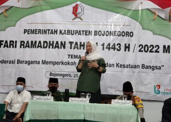 Sosialisasi Program Pembangunan dan Pemberdayaan SDM Oleh Bupati Anna Saat Safari Ramadan