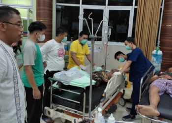 Laka Lantas Akibatkan Motor dan Pengendara Terbakar Akhirnya Meninggal Dunia