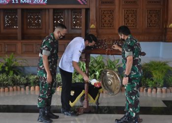 TMMD Ke 113 Tahun 2022 ” TMMD Wujud Sinergi Membangun Negeri “ di Buka Mas Bupati