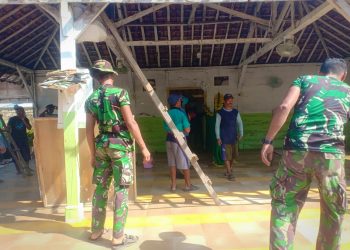 Rehab Mushola Al Ikhlas Salah Satu Sasaran Giat Satgas TMMD Kodim 0811 Tuban