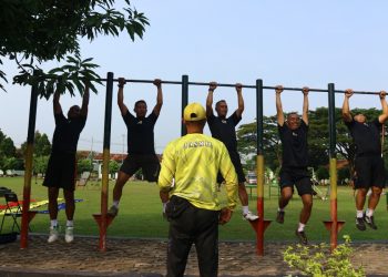 Prajurit Kodim 0811 Tuban Tes Kesegaran Jasmani Periodik I Tahun 2022