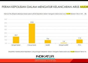 Masyarakat Puas Kinerja dari Pemerintah dan Polisi Tangani Arus Mudik Lebaran 2022