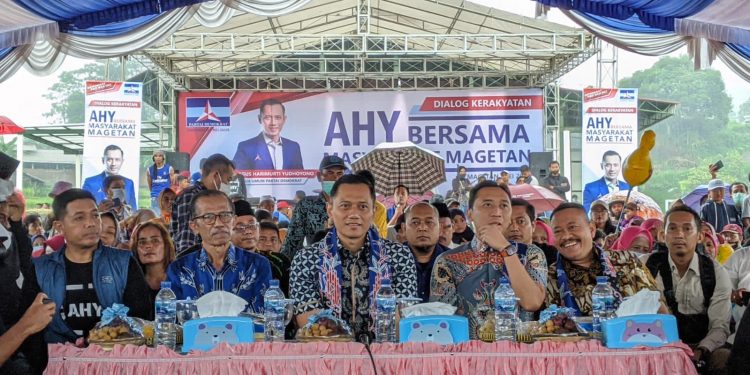 Kunjungi Magetan,AHY Lakukan Dialog Kerakyatan