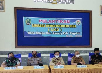 Danramil Parang Hadiri Pelantikan Pejabat LKD   Krajan