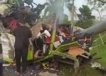 Bus Pariwisata Alami Kecelakaan di Tol Mojokerto-Surabaya,14 Penumpang Meninggal Dunia