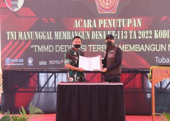 TMMD Ke-113 Resmi Ditutup, Mas Lindra : Ini Wujud Kolaborasi Pemkab Tuban Dengan TNI Guna Tingkatkan Ekonomi Masyarakat