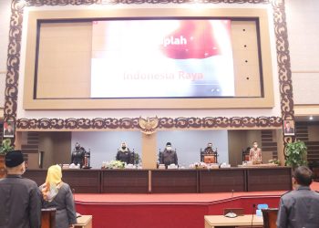 DPRD Kabupaten Mojokerto Gelar Rapat Paripurna Agenda Penjelasan Bupati Mojokerto Atas Raperda Pertanggungjawaban APBD 2021