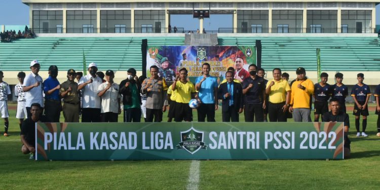 Peresmian Liga Santri PSSI Piala Kasad Tahun 2022 Kodim 0811 Tuban