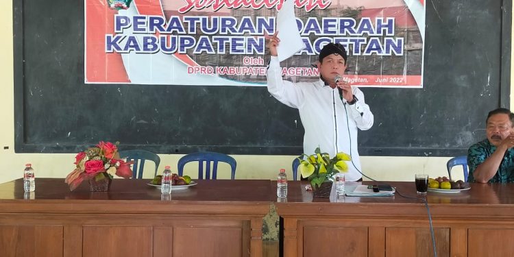 Sosialisasi Perda Kabupaten Magetan, Oleh Sutikno Dewan Fraksi Partai Hanura