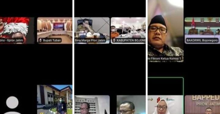 Bupati Tuban Tidak Hadiri Zoom Meeting, Bupati Bojonegoro Terima Jembatan Glendeng Menjadi Aset Daerah