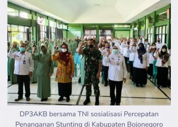 Kolaborasi Lintas Sektor Pemkab Bojonegoro Tekankan Sosialisasi Percepatan Penurunan Stunting