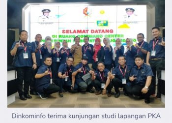 Dinkominfo Bojonegoro Terima Kunjungan Tim Studi Lapangan PKA Angkatan IPuslatbang KMP Makasar