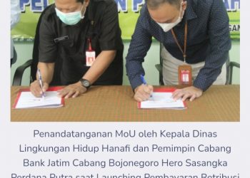 DLH Bojonegoro Launching Pembayaran Retribusi Persampahan melalui QRIS dan Virtual Account