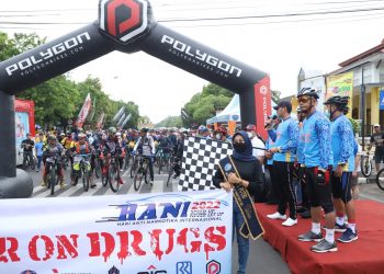 BNNK Tuban Gelar Gowes Fun Bike War On Drugs Memperingati HANI Tahun 2022