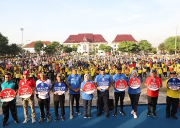 Peringati HANI 2022, Mas Lindra Bersama BNNP Jatim dan Tuban Deklarasi Perang Lawan Narkoba