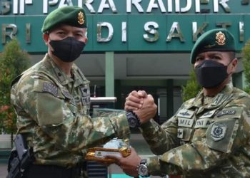 Komandan brigif Para Raider 3 Kostrad Lepas Perwira Terbaiknya Pindah Satuan