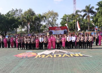 Kapolres Magetan Pimpin Korp Raport Kenaikan Pangkat Periode 1 Juli 2022 Bagi Anggota Dan ASN Polres Magetan