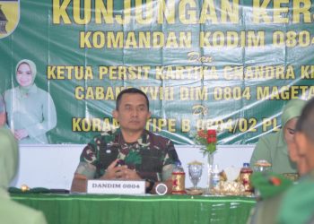 Dandim 0804/Magetan Lakukan Kunjungan Kerja Ke Koramil Jajaran