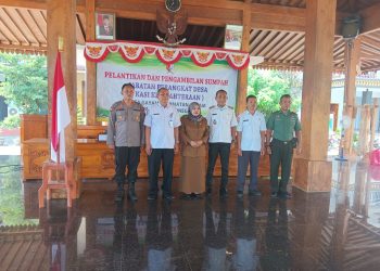 Kepala desa gayam kecamatan gayam kabupaten Bojonegoro, melantik KASI KESEJAHTERAAN