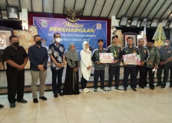 Dandim 0804/Magetan Hadiri Malam Penghargaan Bagi Atlet Peraih Medali Dalam Ajang Porprov Jatim Ke VII