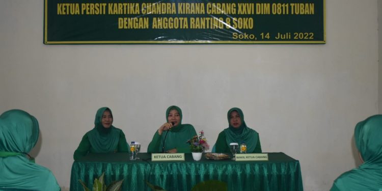 Kuatkan Silaturahmi, Ketua Persit KCK Cab. XXVI Dim 0811 Tuban Kunjungi Ranting 8 Koramil 0811/07 Soko