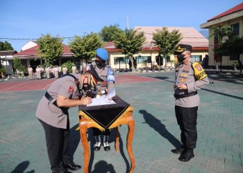 Kapolres Magetan Pimpin Sertijab Pergantian Kabag Ops Dan Kapolsek Jajaran Di Polres Magetan