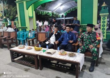 Babinsa Koramil Tipe B 12 Lembeyan Hadiri Pengajian Umum  Peringati  Tahun Baru Hijriyah 1444 H