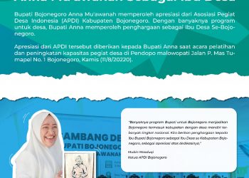 Bupati Anna Dinobatkan Sebagai Ibu Desa Se-Bojonegoro, APDI Berikan Penghargaan