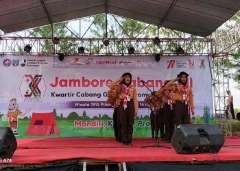 Peringati Hari Pramuka Ke-61,Jambore Cabang XII di Pilanggede Balen Berjalan Lancar