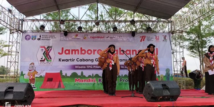 Peringati Hari Pramuka Ke-61,Jambore Cabang XII di Pilanggede Balen Berjalan Lancar