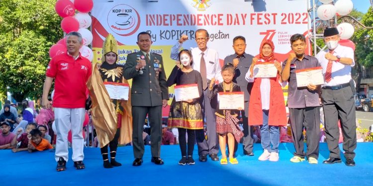 Selenggarakan Independence Day Fest 2022, Kopikir Diapresiasi Dandim 0804 Magetan