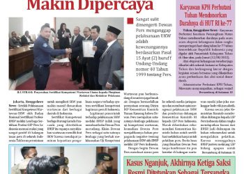Dewan Pers Baru Sadar Mau Penyusunan Pembentukan SKKNI