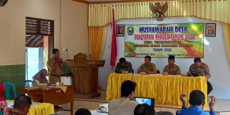 Musdes Penetapan RKPDes 2023 Desa Temenggungan Kecamatan Karas Magetan