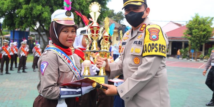 Sambut HUT ke 67 Lalu Lintas, Polres Magetan Gelar Lomba Polisi Cilik