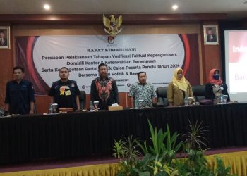 KPU Kabupaten Mojokerto Gelar Rakor Persiapan Pelaksanaan Tahapan Verifikasi Parpol Peserta Pemilu 2024