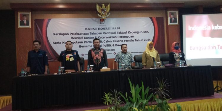 KPU Kabupaten Mojokerto Gelar Rakor Persiapan Pelaksanaan Tahapan Verifikasi Parpol Peserta Pemilu 2024