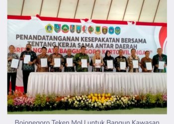 Bojonegoro Teken MoU untuk Bangun Kawasan Grebang Ratubangnegoro Kertowilangan