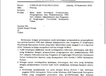 Tidak Konsisten, Komisi I DPRD Kabupaten Tuban Siap Laporkan BKN ke Ombudsman