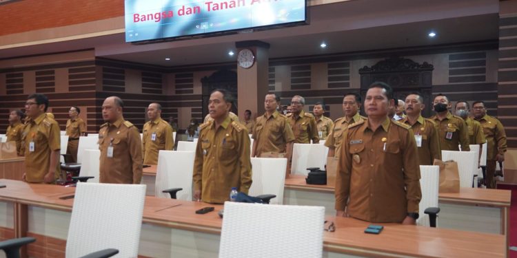 Penyampaian Nota Penjelasan LKPJ 2022  Dalam Rapat Paripurna DPRD Kabupaten Mojokerto