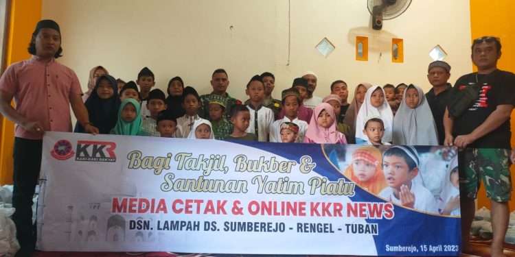 Media Kaki-kaki Rakyat Bagi Takjil, Bukber dan Santunan Anak Yatim