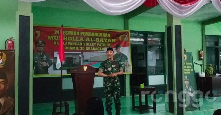 Dandim 0811 Tuban Resmikan Mushola dan Lapangan Voli Makoramil 0811/20 Grabagan