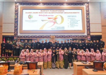Momentum Hari Jadi Kabupaten Mojokerto Ke – 730 Bupati Ikfina Hadiri Rapat Paripurna Bersama DPRD