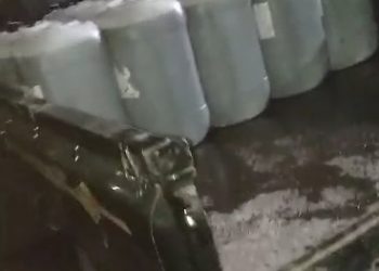 Diduga Kasus Atensi Yang Belum Ada Prosesi, 41 Jerigen Menjadi Bukti Kriminal di Malam Hari