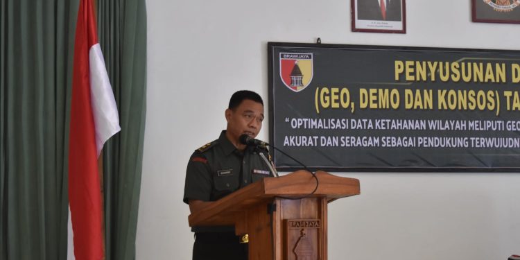 Babinsa Koramil Jajaran Kodim 0811 Tuban mengikuti Kegiatan Penyusunan Data Tahwil (Geo, Demo dan Konsos) TA. 2023